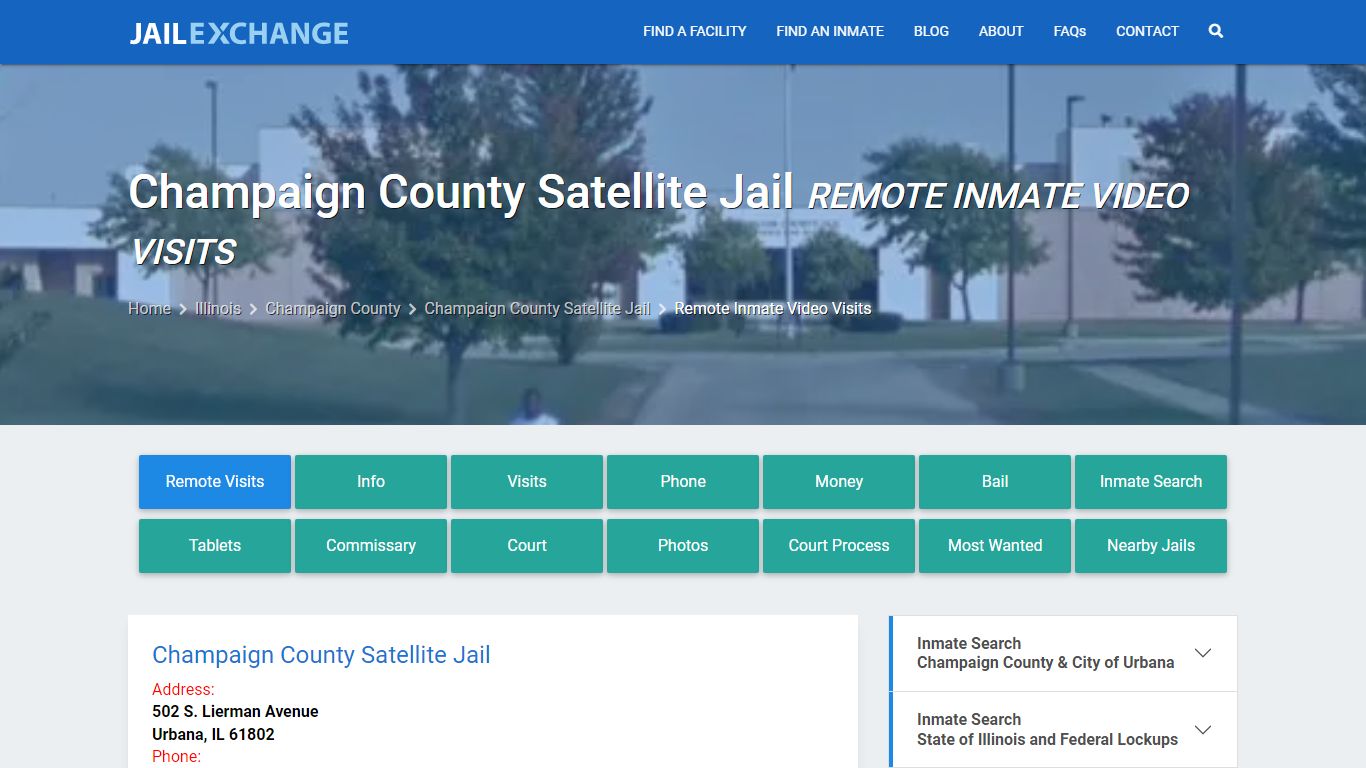 Video Visitation - Champaign County Satellite Jail, IL